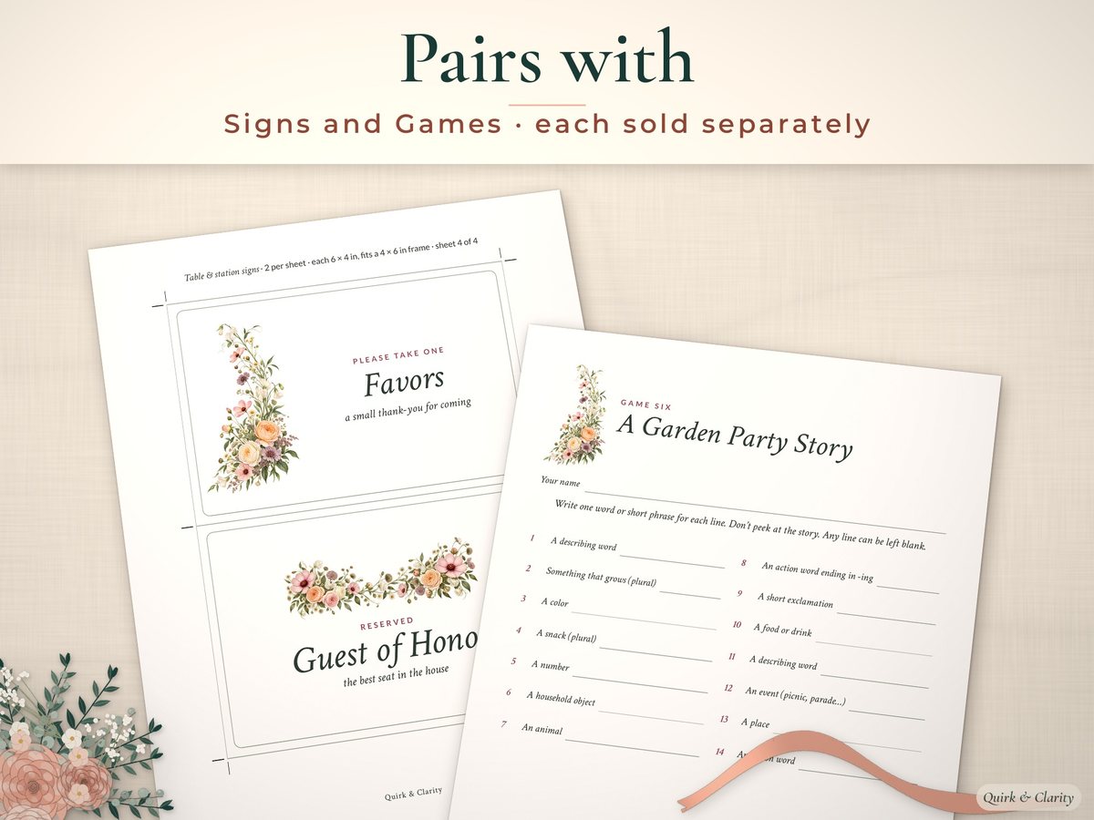 Bridal Shower Host Planner Kit: pairs well with