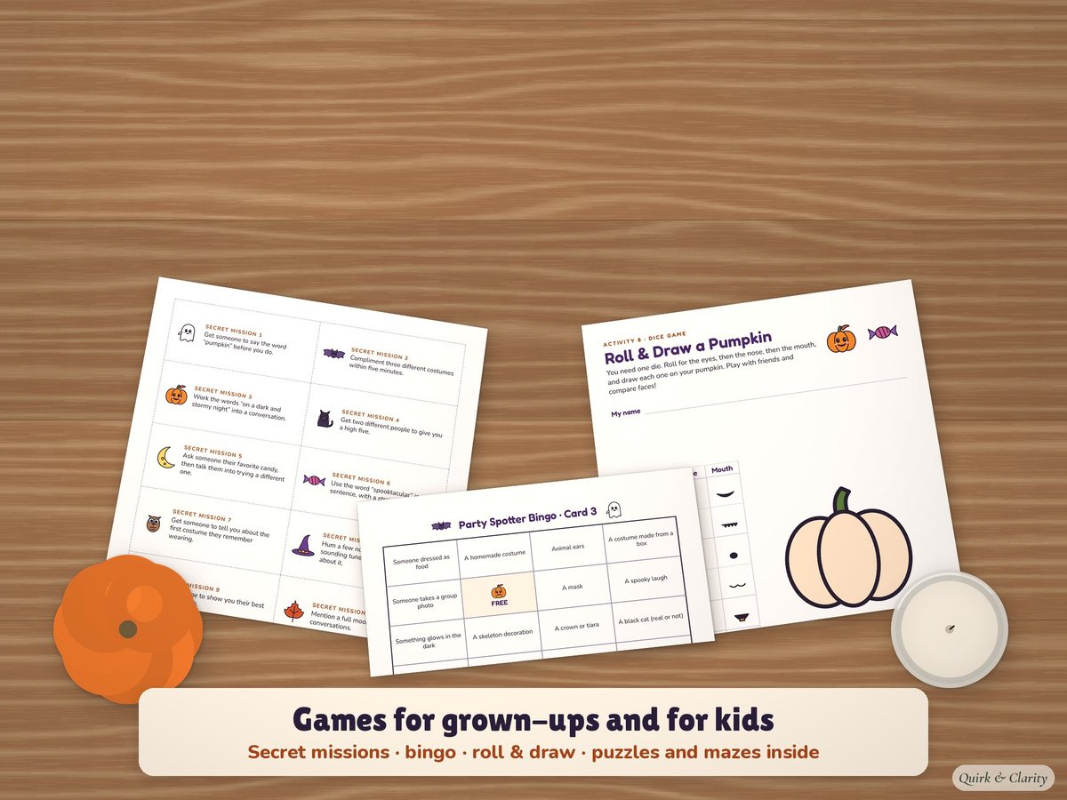 Halloween Party Bundle: party games