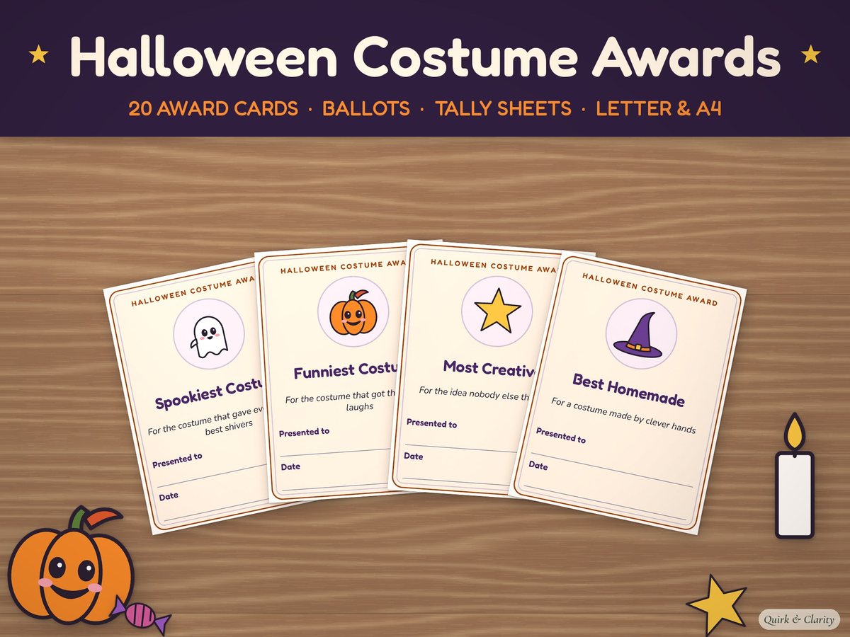 Halloween Costume Contest Awards: overview