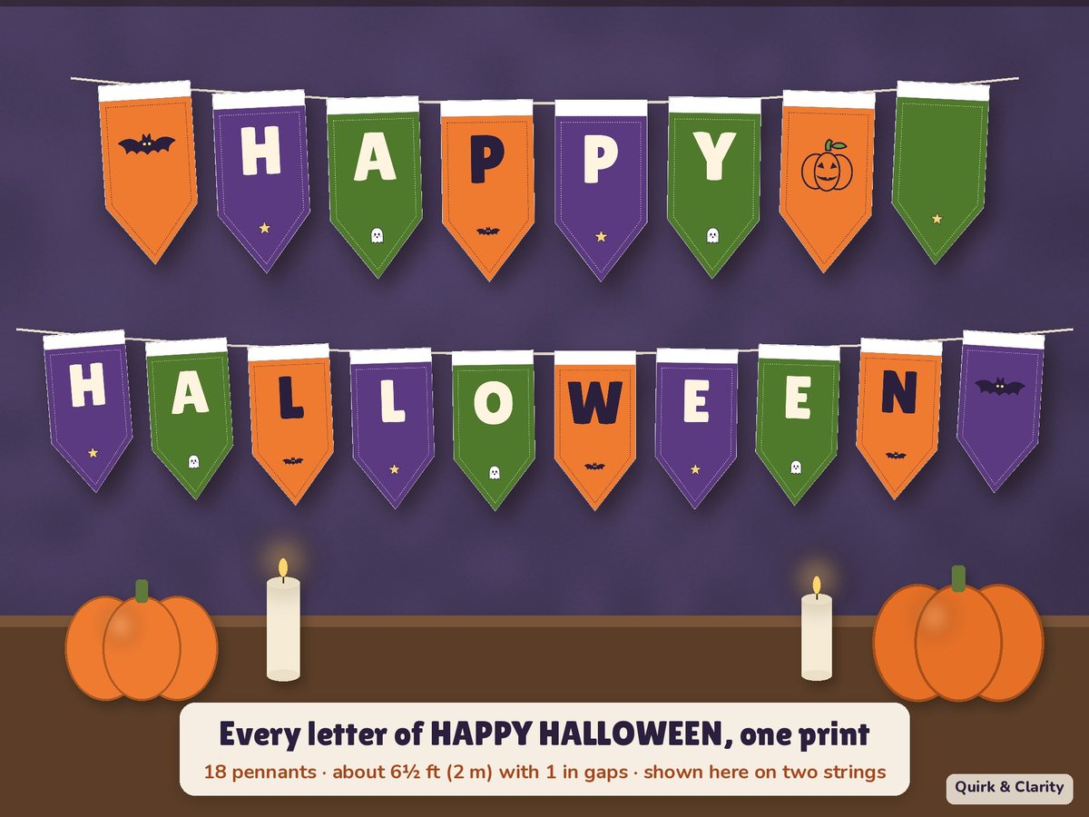 Halloween Party Decor & Signs: banner in use
