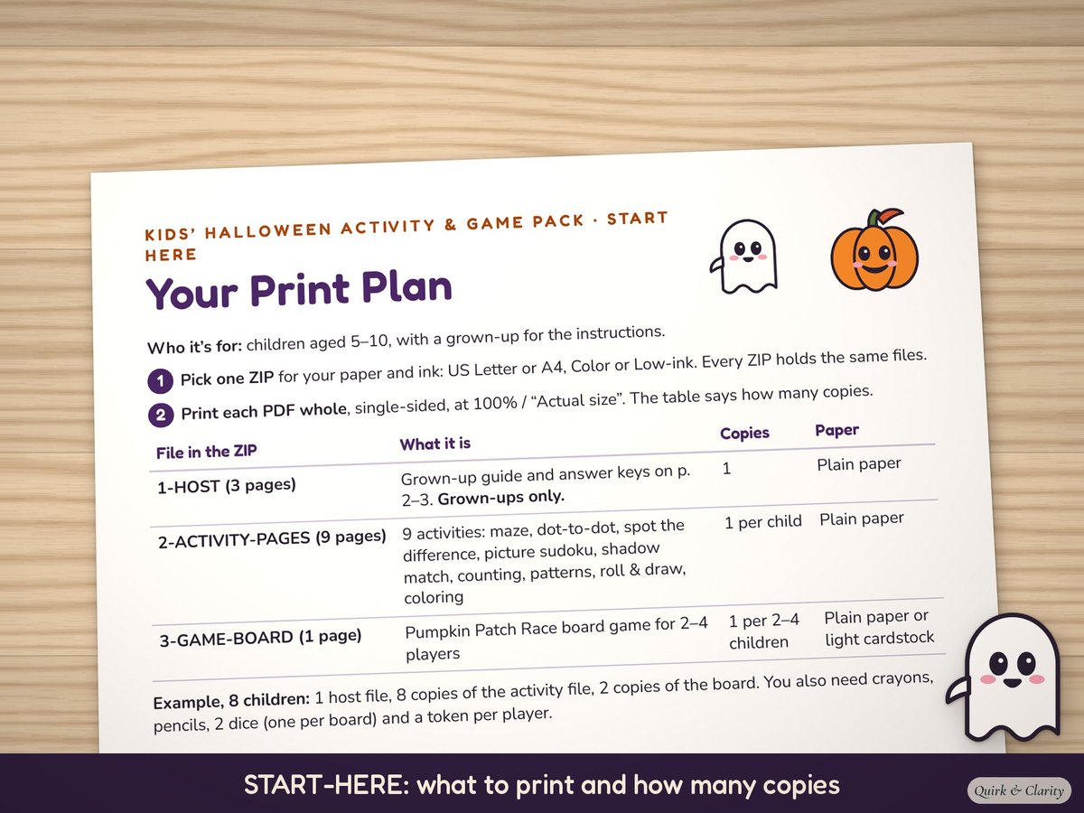 Kids' Halloween Activity Pack: start-here guide