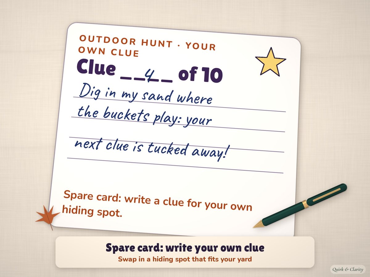 Halloween Scavenger Hunt for Kids: write-in pages