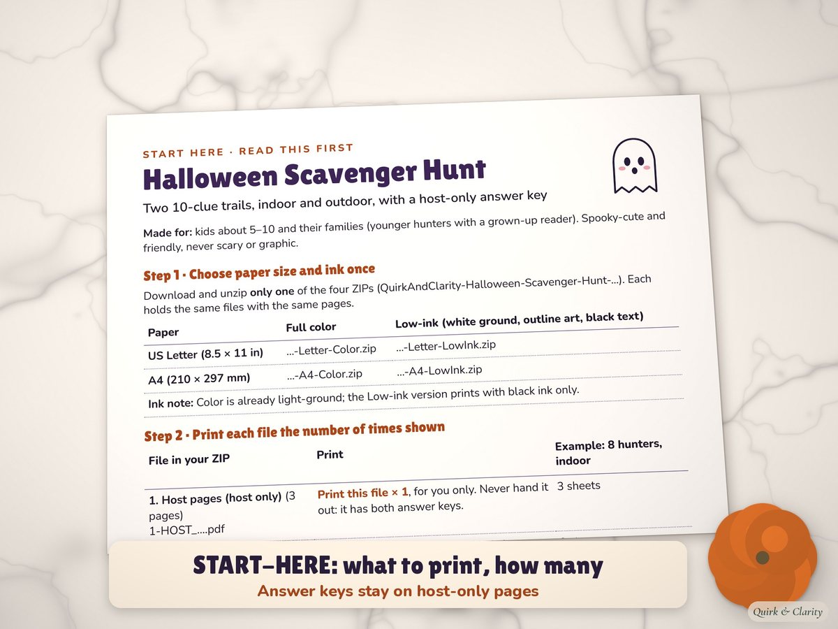 Halloween Scavenger Hunt for Kids: start-here guide