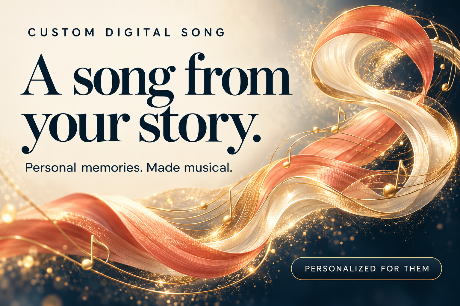 General custom song marketing draft: Creative direction. Proposed offer, not available to order.